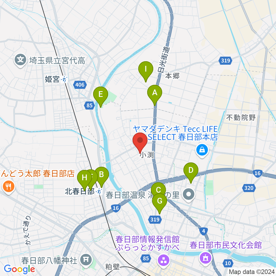 サトウ楽器周辺の駐車場・コインパーキング一覧地図