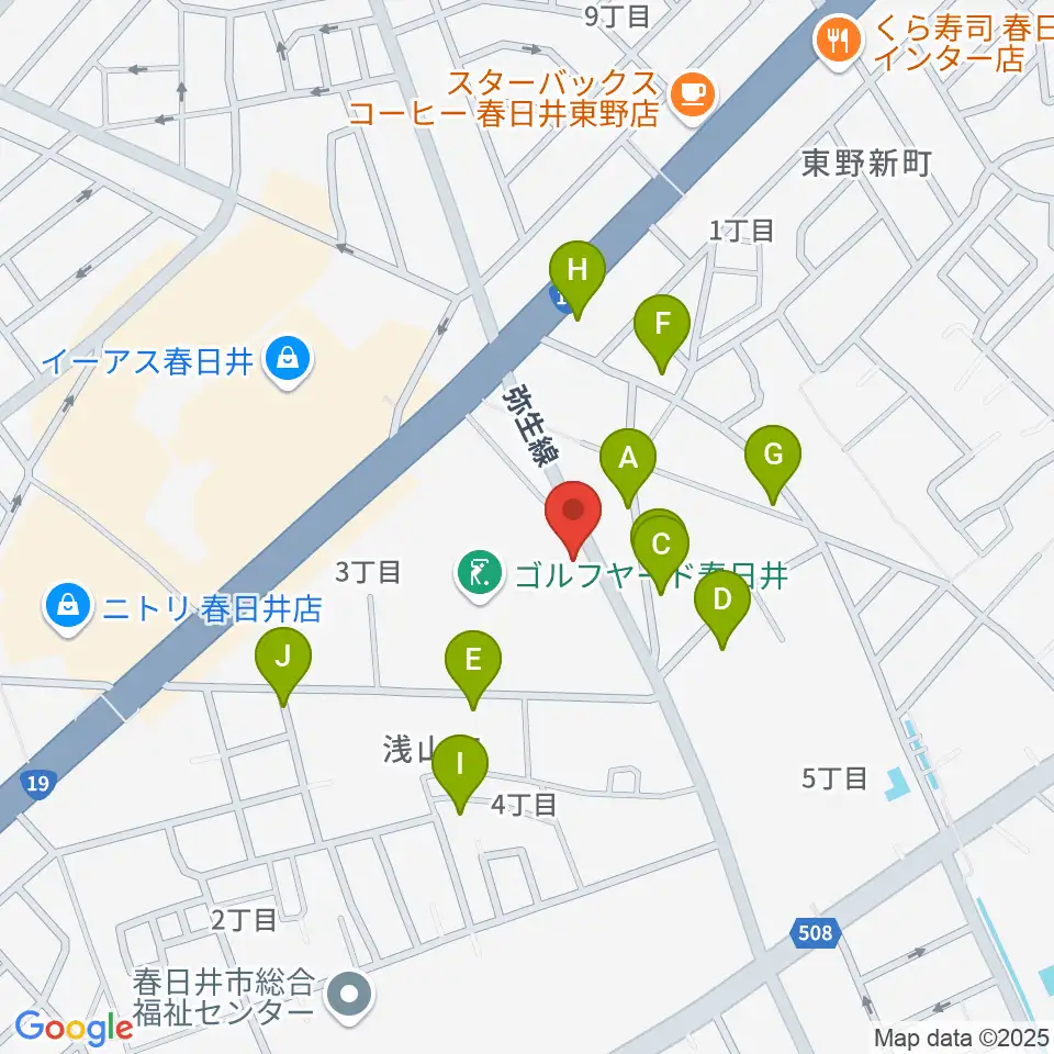 BLスタジオ 春日井店周辺の駐車場・コインパーキング一覧地図