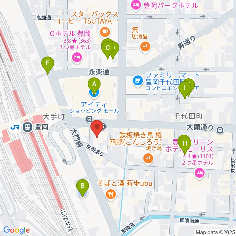 ビート楽器 音楽教室周辺の駐車場・コインパーキング一覧地図