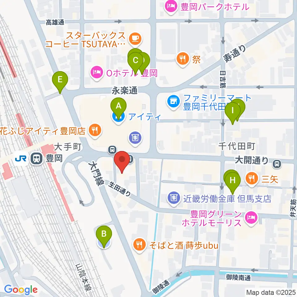 ビート楽器 音楽教室周辺の駐車場・コインパーキング一覧地図