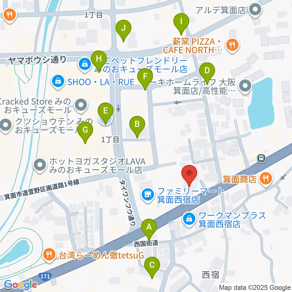 ファゴットリード工房えんとつ周辺の駐車場・コインパーキング一覧地図