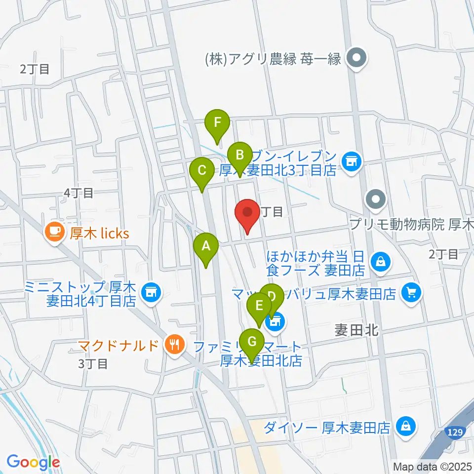 アイリス音楽教室周辺の駐車場・コインパーキング一覧地図
