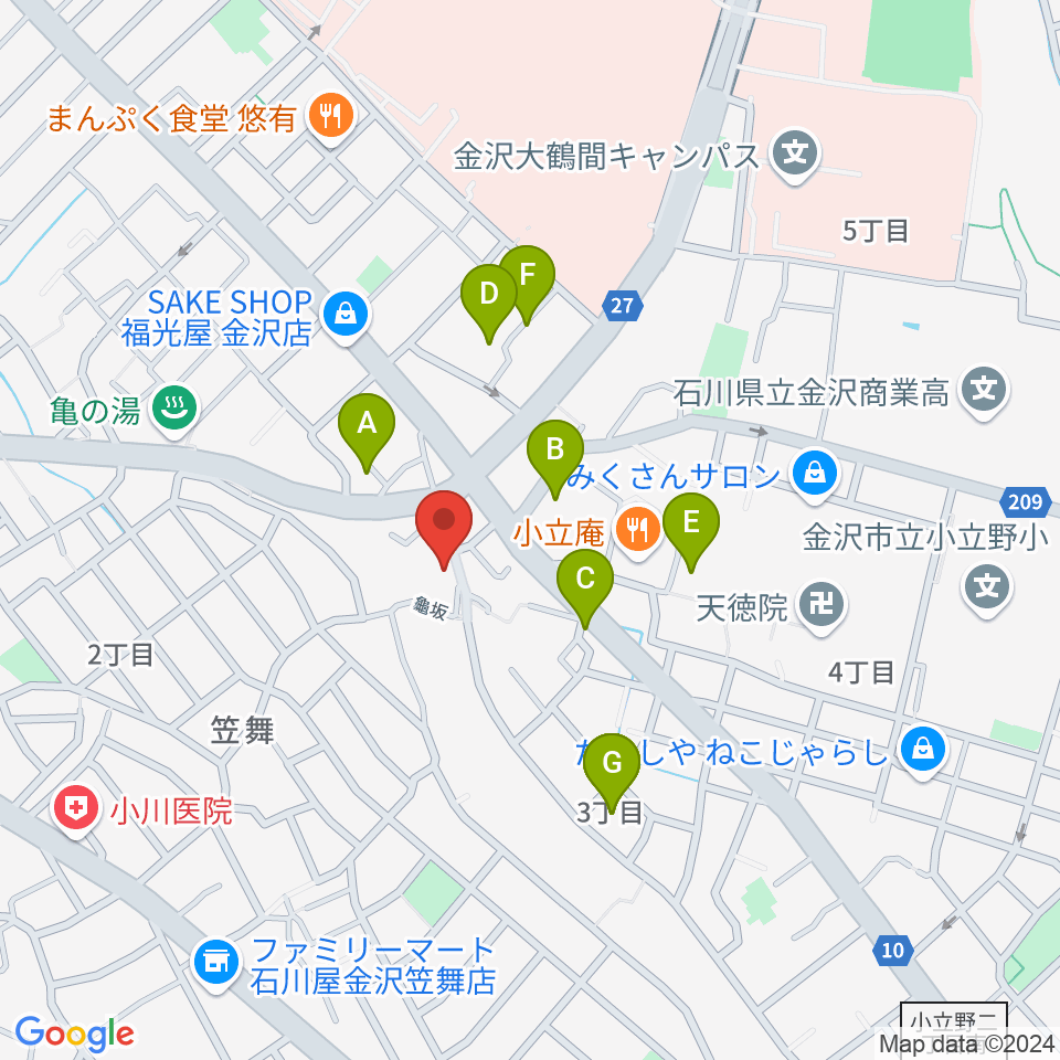 アマルナミュージックスタジオ周辺の駐車場・コインパーキング一覧地図