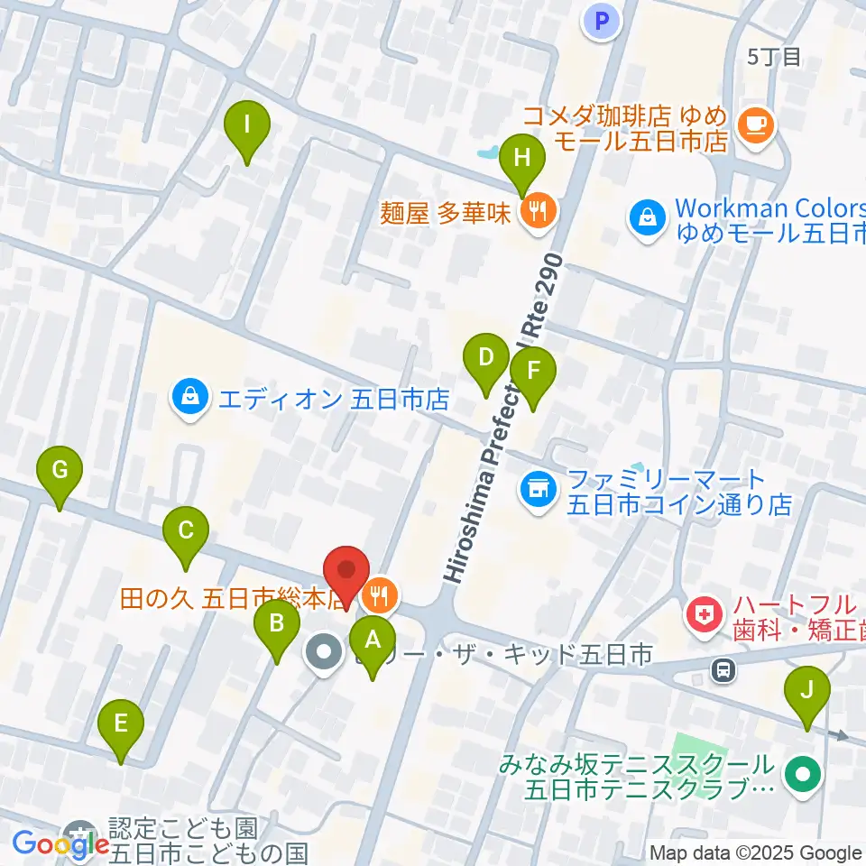 ライフワン ミュージック周辺の駐車場・コインパーキング一覧地図
