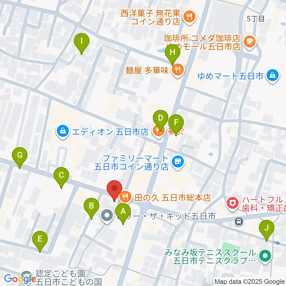ライフワン ミュージック周辺の駐車場・コインパーキング一覧地図