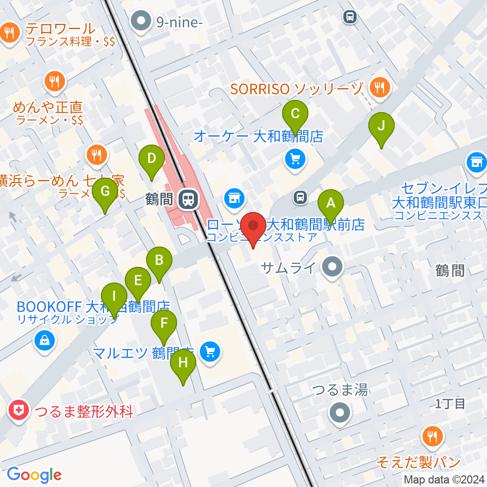 イチキバレエスタジオ＆ピアノ教室周辺の駐車場・コインパーキング一覧地図