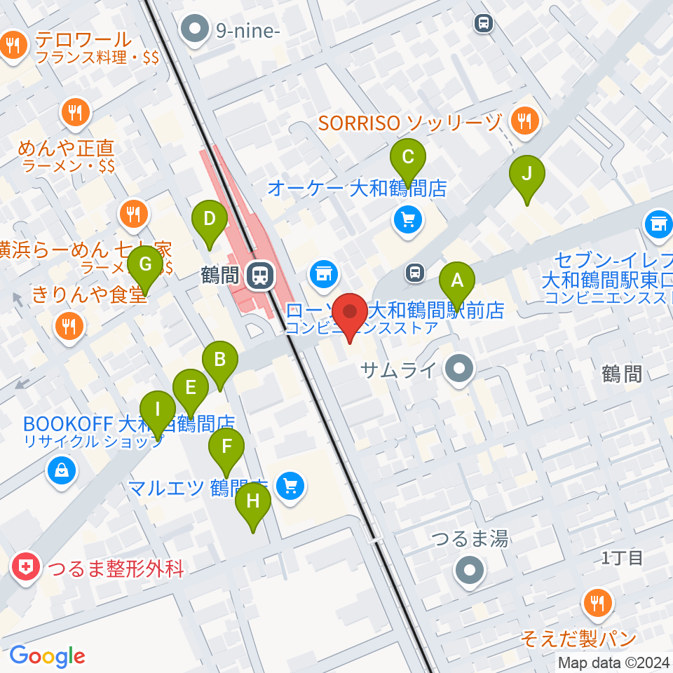 イチキバレエスタジオ＆ピアノ教室周辺の駐車場・コインパーキング一覧地図