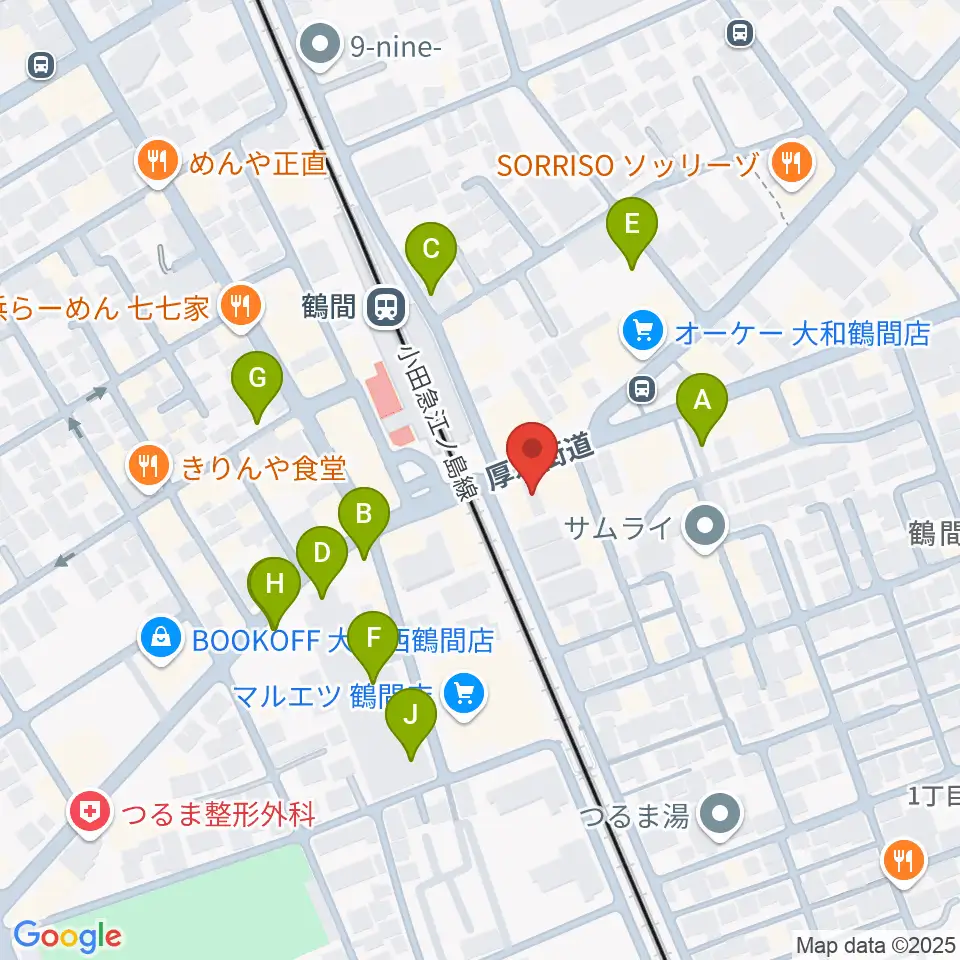 イチキバレエスタジオ&ピアノ教室周辺の駐車場・コインパーキング一覧地図