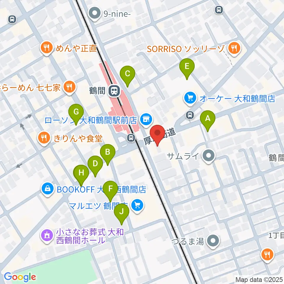 イチキバレエスタジオ&ピアノ教室周辺の駐車場・コインパーキング一覧地図
