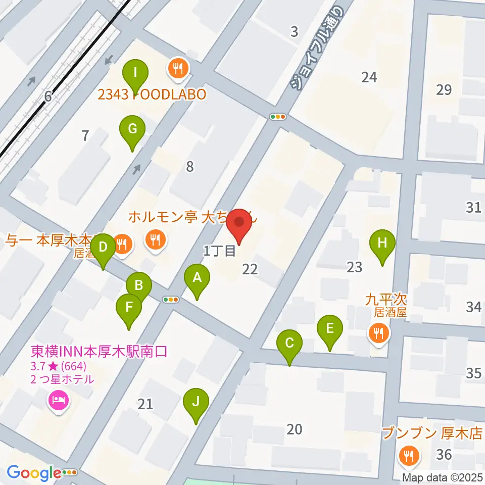 タイサクミュージシャンズスクール周辺の駐車場・コインパーキング一覧地図