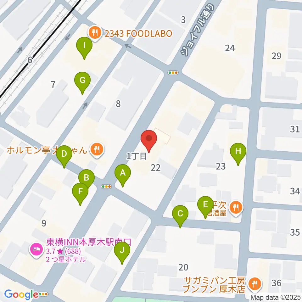 タイサクミュージシャンズスクール周辺の駐車場・コインパーキング一覧地図