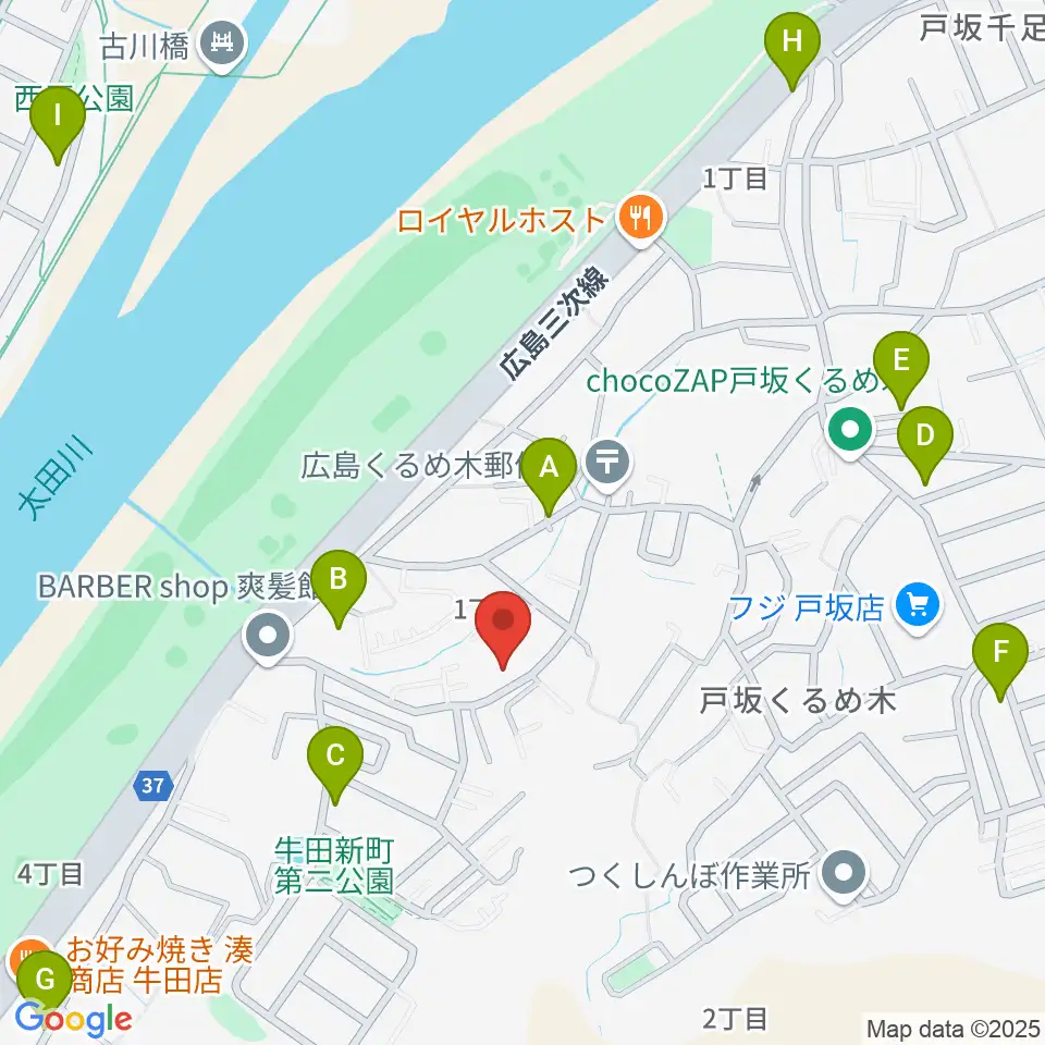 aiこどもみらい音楽教室周辺の駐車場・コインパーキング一覧地図