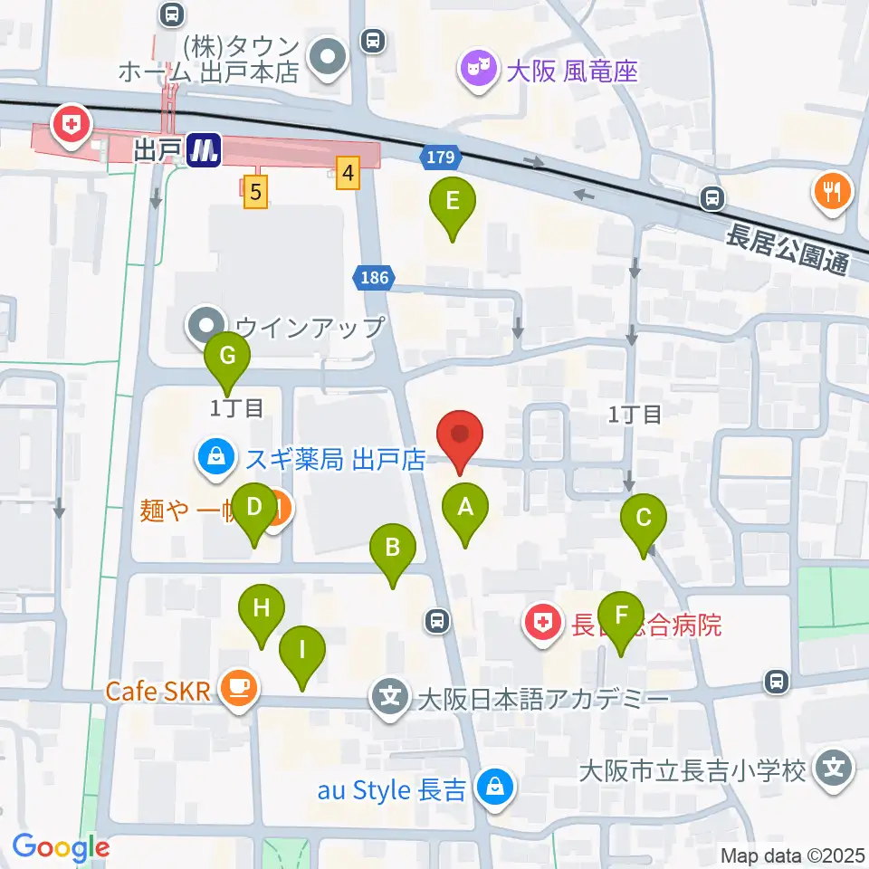 アビーミュージックスタジオ平野店周辺の駐車場・コインパーキング一覧地図