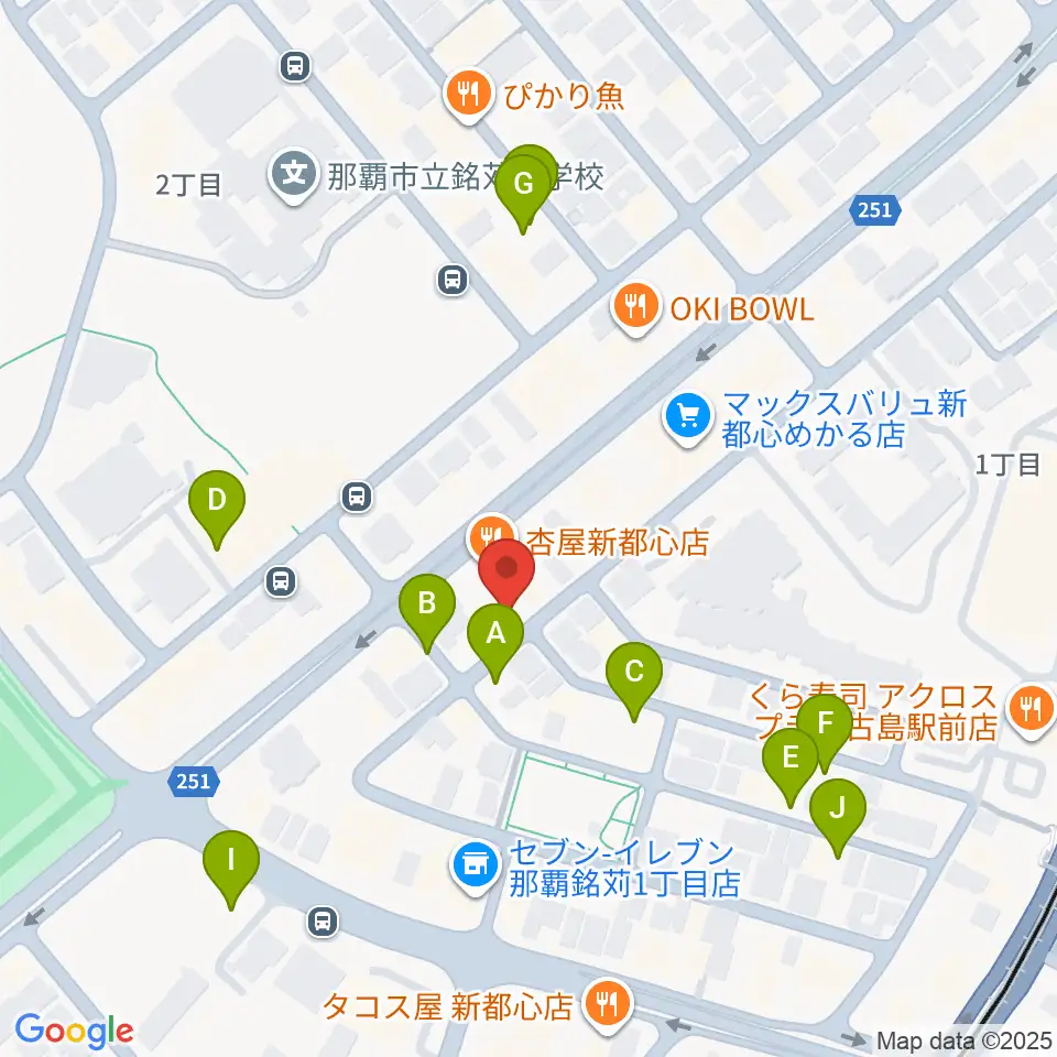 アクア音楽院周辺の駐車場・コインパーキング一覧地図