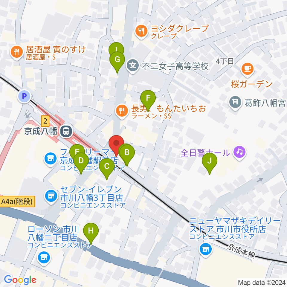 ＫＳＰ音楽教室周辺の駐車場・コインパーキング一覧地図