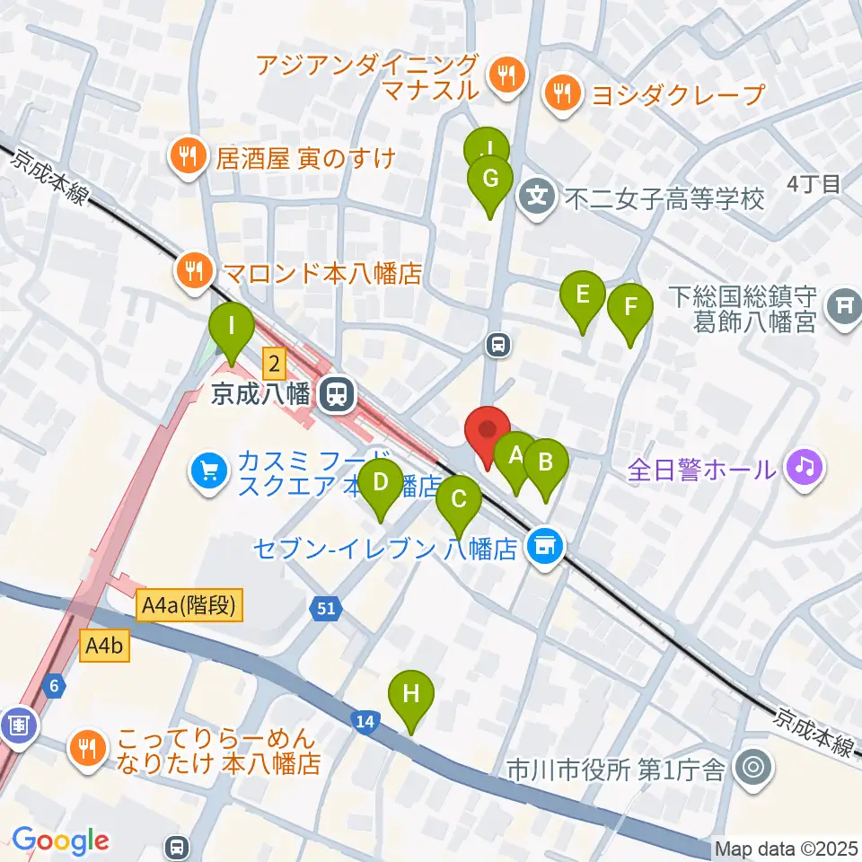 KSP音楽教室周辺の駐車場・コインパーキング一覧地図