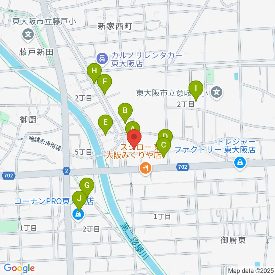 ル・シャトン音楽教室周辺の駐車場・コインパーキング一覧地図