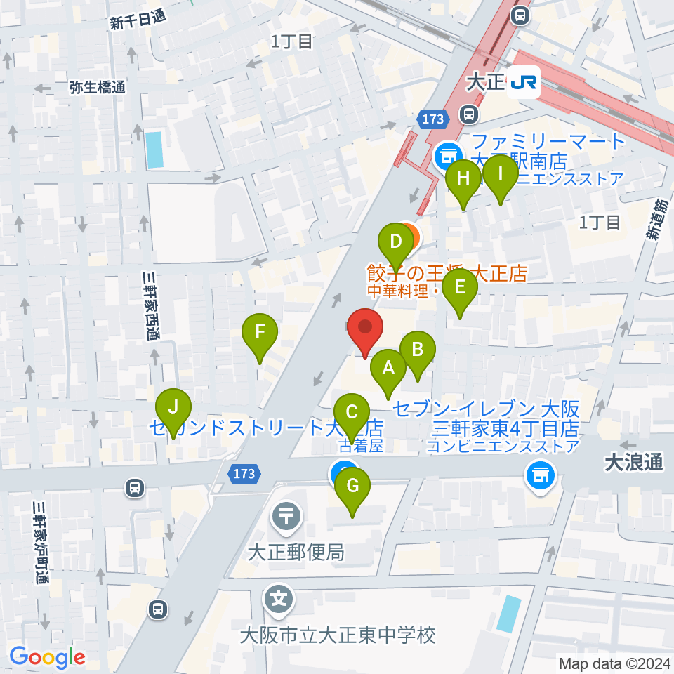 アバロンスパイラル周辺の駐車場・コインパーキング一覧地図