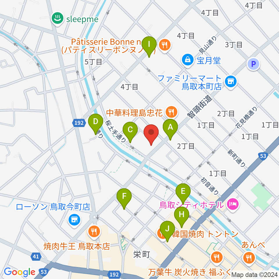 アコヤ楽器店 本店周辺の駐車場・コインパーキング一覧地図