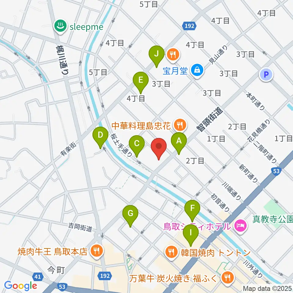 アコヤ楽器店 本店周辺の駐車場・コインパーキング一覧地図
