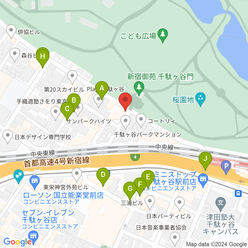 イル・ヴィオリーノ・マジコ周辺の駐車場・コインパーキング一覧地図