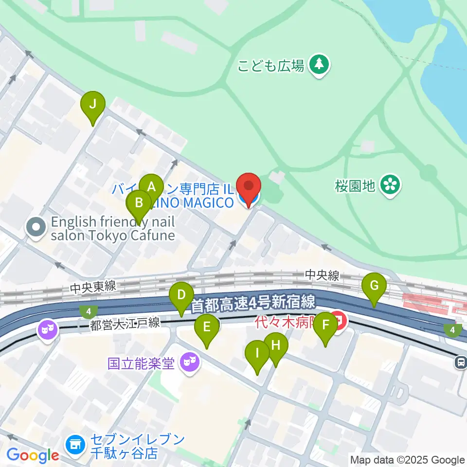 イル・ヴィオリーノ・マジコ周辺の駐車場・コインパーキング一覧地図
