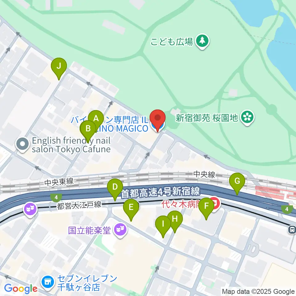 イル・ヴィオリーノ・マジコ周辺の駐車場・コインパーキング一覧地図