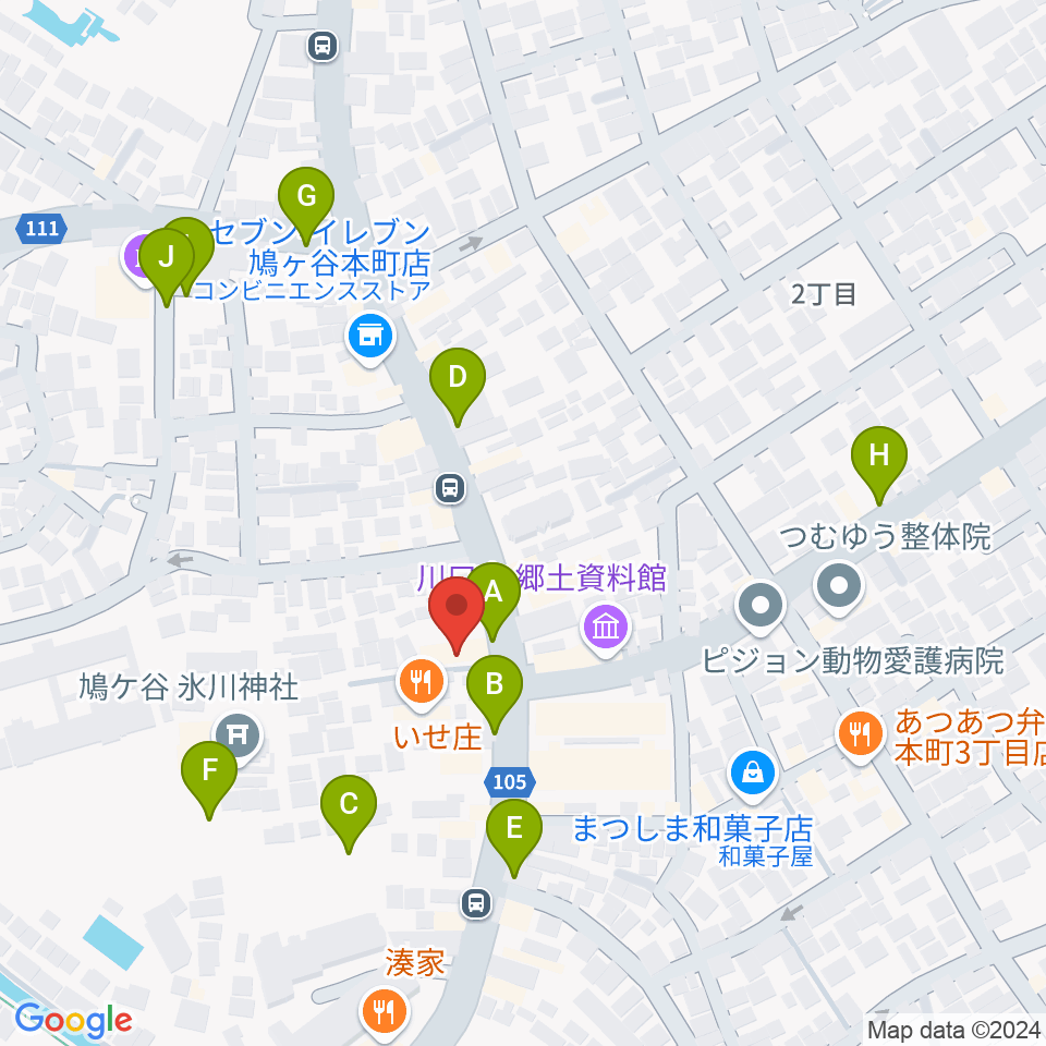 わかば音楽教室 鳩ヶ谷本町教室周辺の駐車場・コインパーキング一覧地図