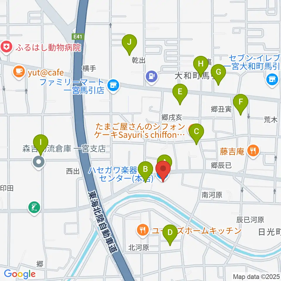 ハセガワ楽器 メロディースクール周辺の駐車場・コインパーキング一覧地図