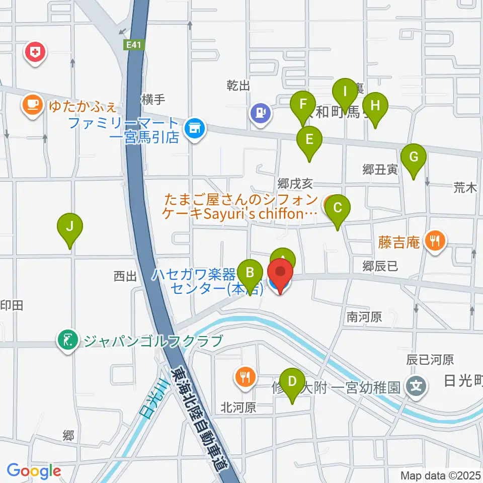 ハセガワ楽器 メロディースクール周辺の駐車場・コインパーキング一覧地図