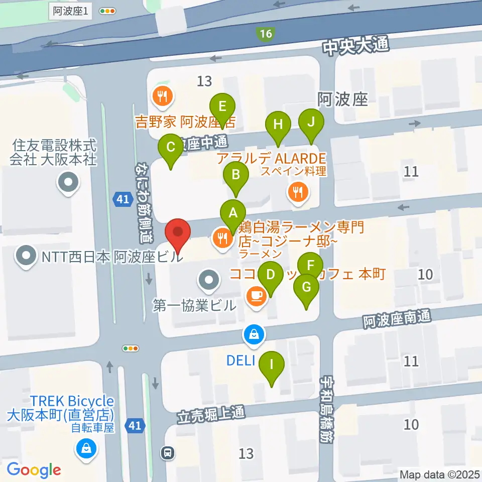 プラスエムレッスン周辺の駐車場・コインパーキング一覧地図