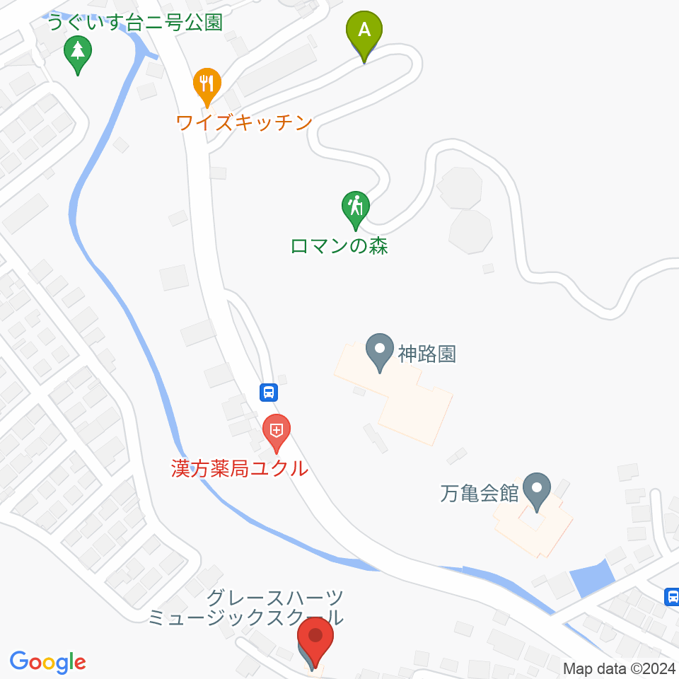 グレースハーツミュージックスクール周辺の駐車場・コインパーキング一覧地図