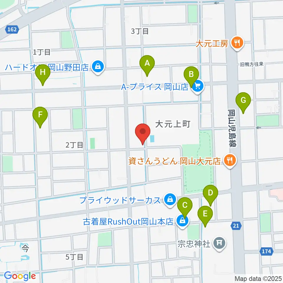 音楽工房アンダンテ周辺の駐車場・コインパーキング一覧地図