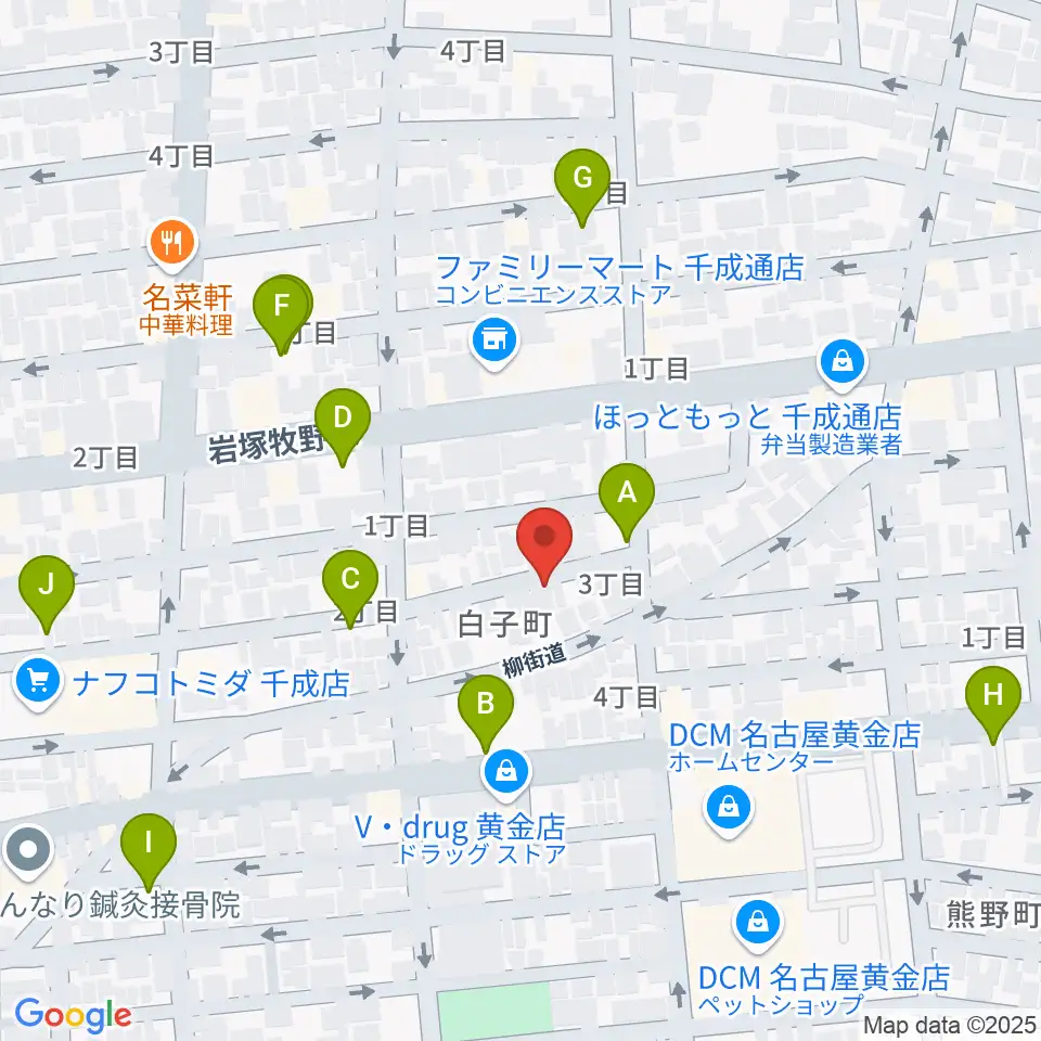 山口ギター音楽院周辺の駐車場・コインパーキング一覧地図