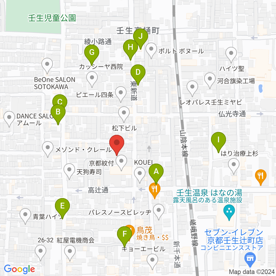 たけいち音楽教室周辺の駐車場・コインパーキング一覧地図