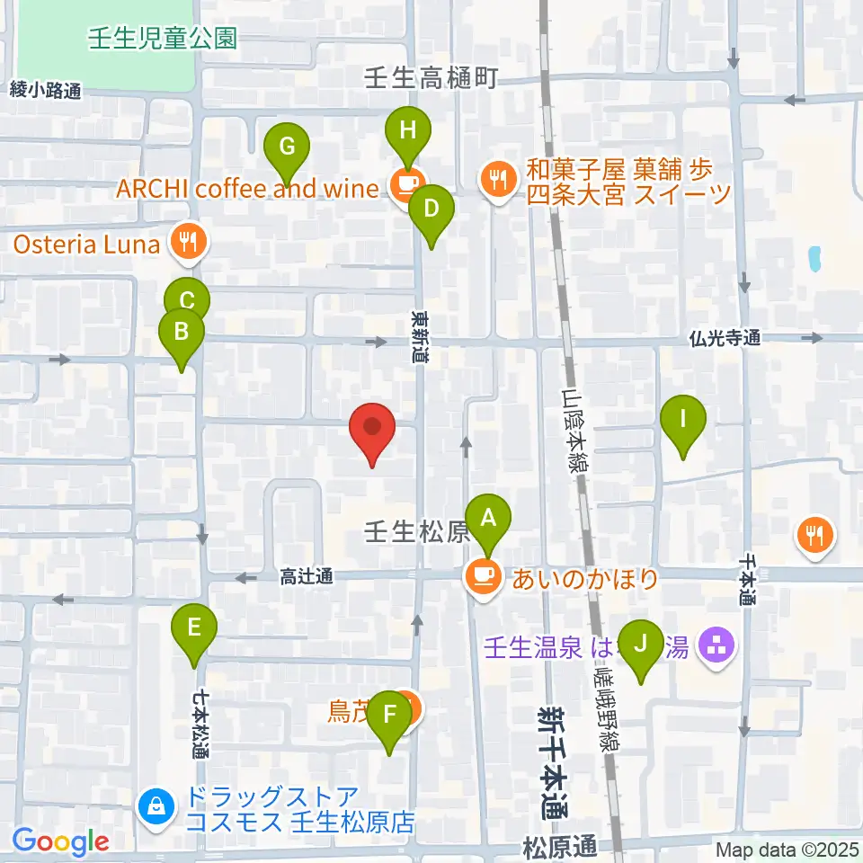 たけいち音楽教室周辺の駐車場・コインパーキング一覧地図