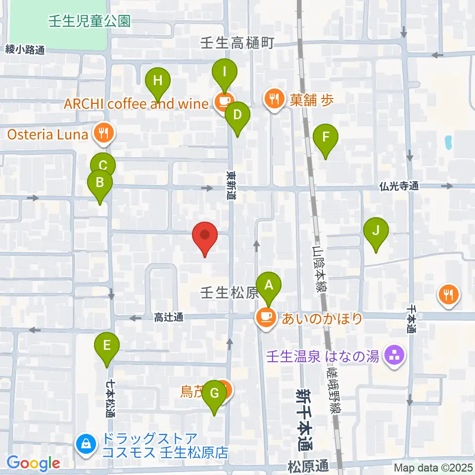 たけいち音楽教室周辺の駐車場・コインパーキング一覧地図