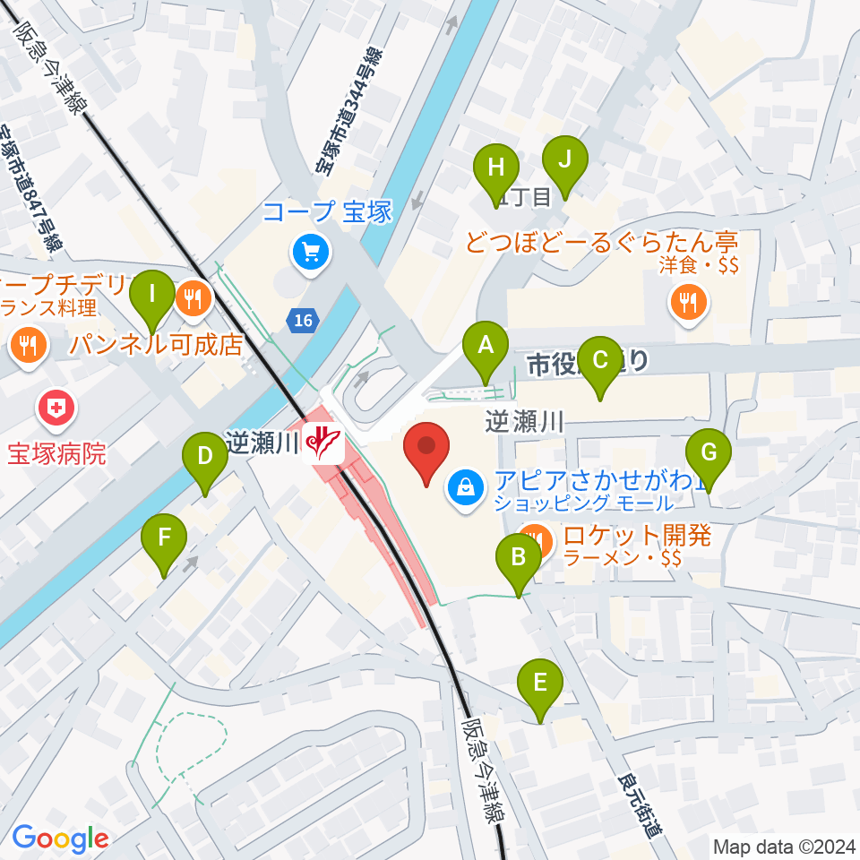 J.カレッジ周辺の駐車場・コインパーキング一覧地図