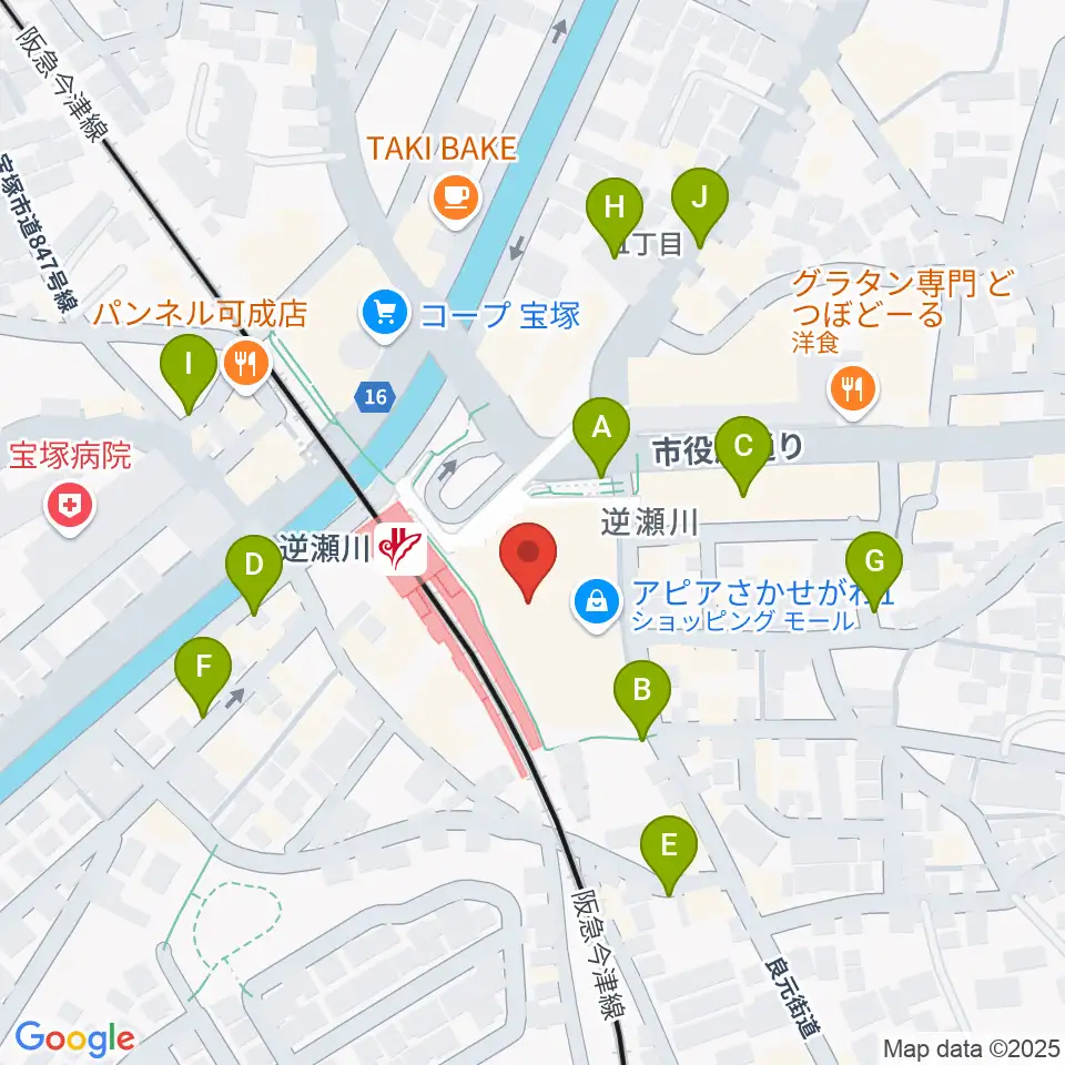 J.カレッジ周辺の駐車場・コインパーキング一覧地図