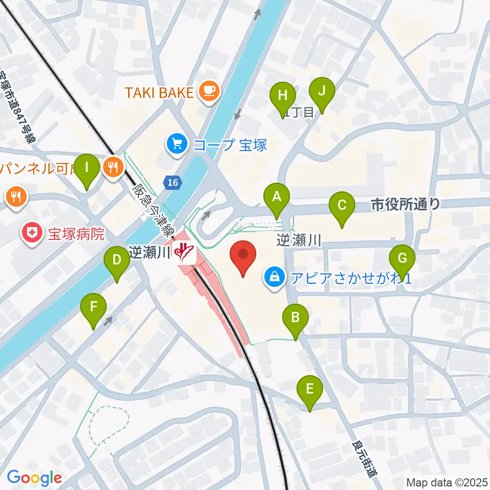 J.カレッジ周辺の駐車場・コインパーキング一覧地図