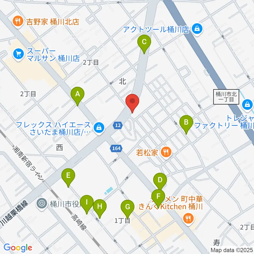 エチュード音楽教室周辺の駐車場・コインパーキング一覧地図