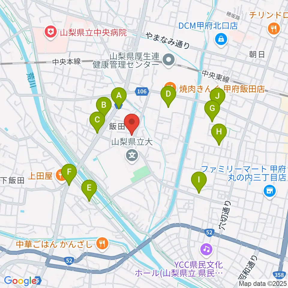 ぱる音楽教室周辺の駐車場・コインパーキング一覧地図