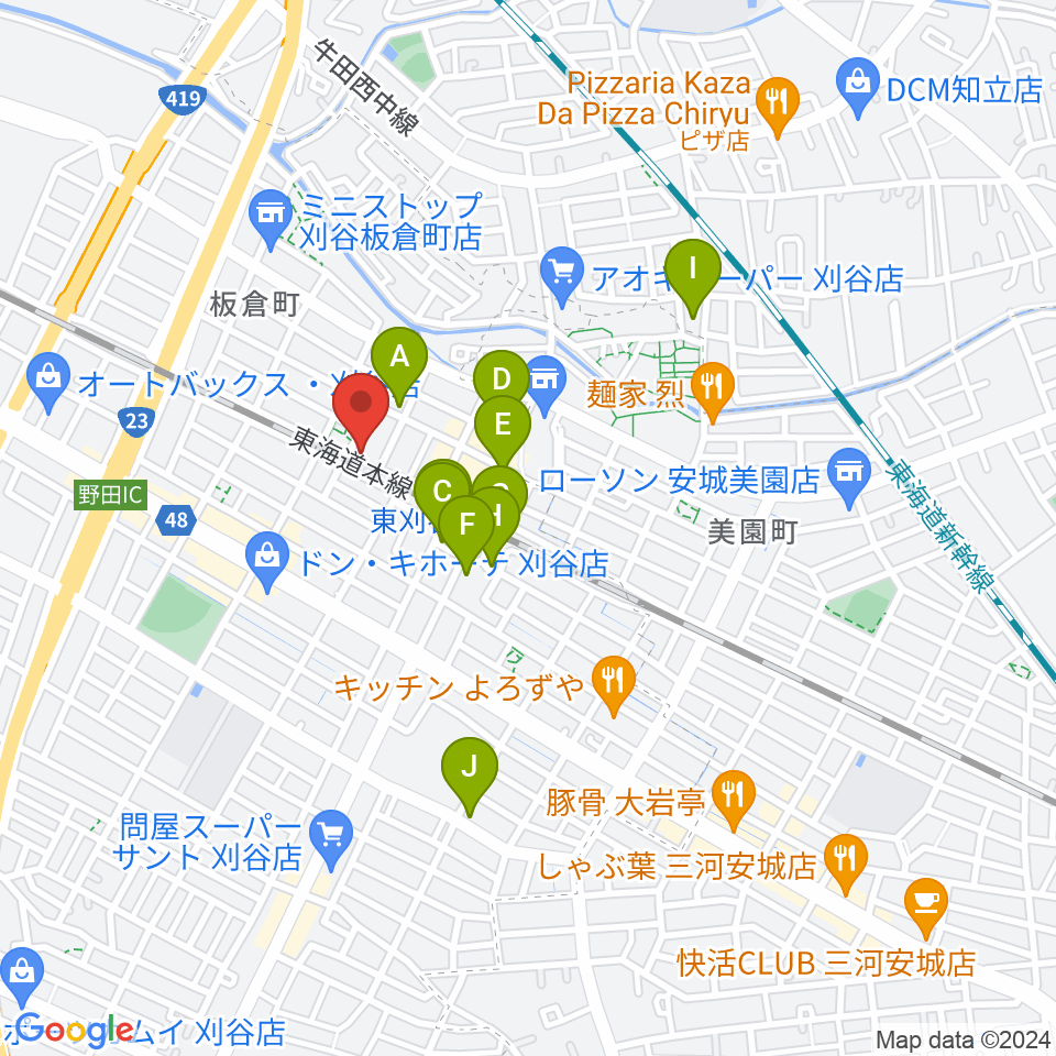 スタジオエチュード刈谷店周辺の駐車場・コインパーキング一覧地図