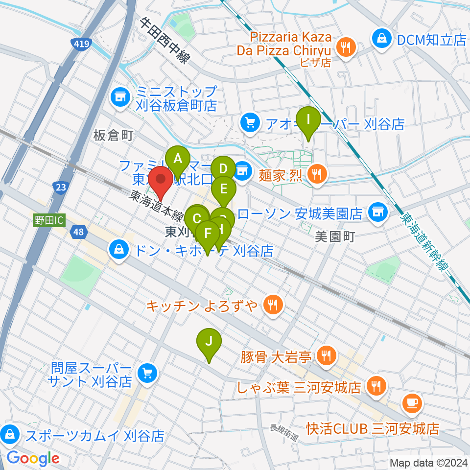 スタジオエチュード刈谷店周辺の駐車場・コインパーキング一覧地図