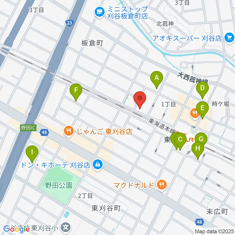 スタジオエチュード刈谷店周辺の駐車場・コインパーキング一覧地図