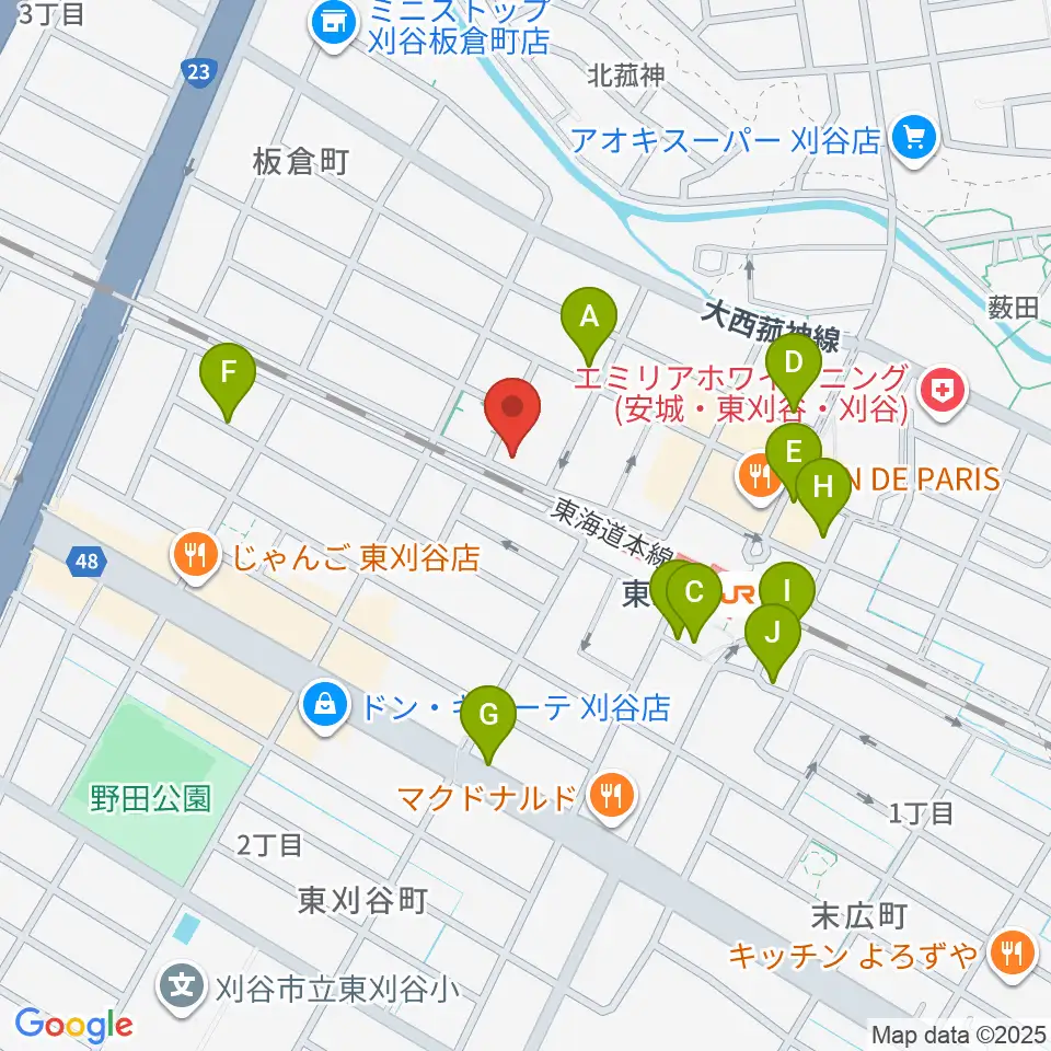スタジオエチュード刈谷店周辺の駐車場・コインパーキング一覧地図