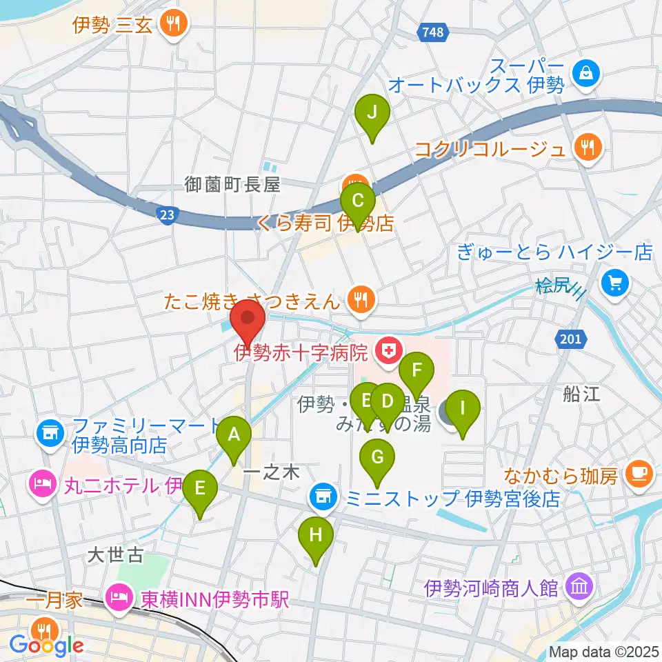伊勢STUDIO Etude周辺の駐車場・コインパーキング一覧地図