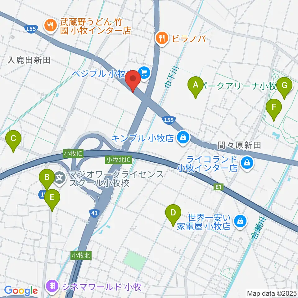MJPミックススクール周辺の駐車場・コインパーキング一覧地図