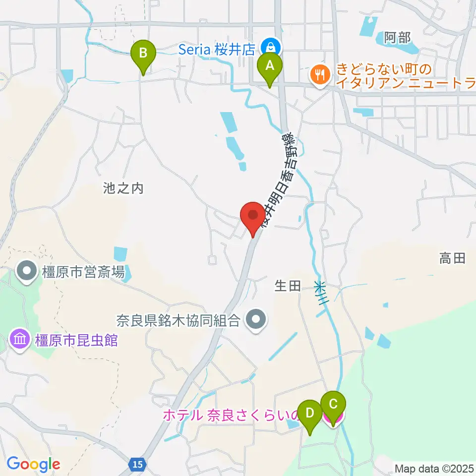 レイジーウッド音楽教室周辺の駐車場・コインパーキング一覧地図