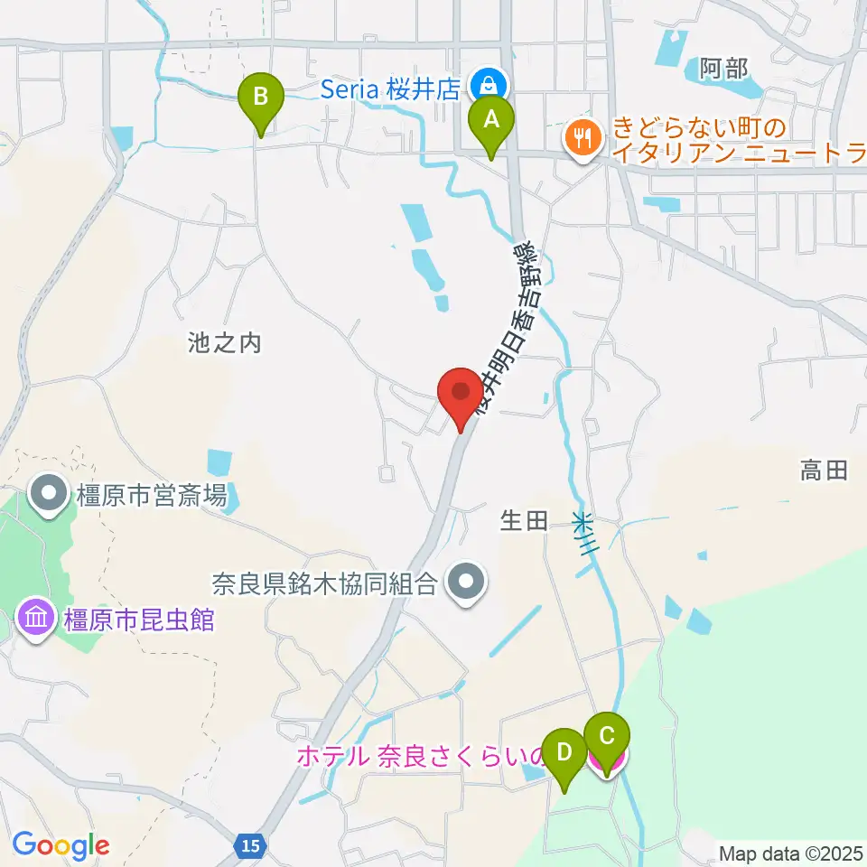 レイジーウッド音楽教室周辺の駐車場・コインパーキング一覧地図